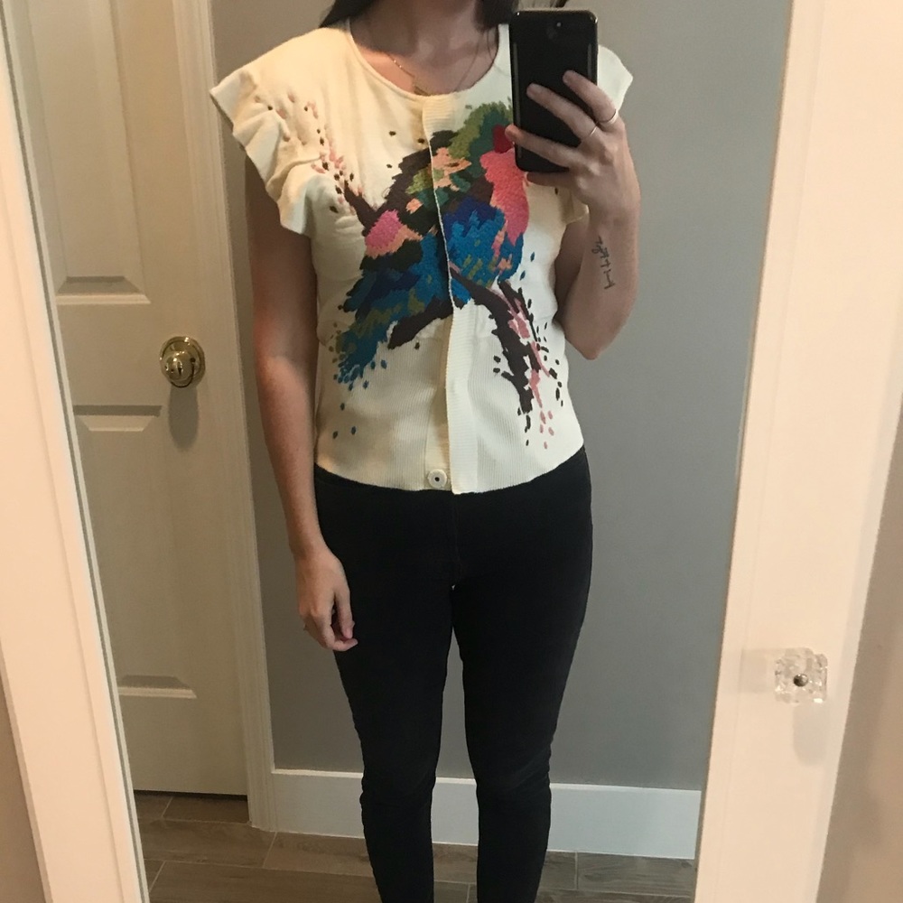 Anthropologie Bird Sweater